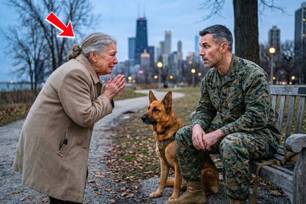 An Old Woman Asked a U.S. Marine & His K9 for Help: “My Husband Is Dying, Please Save Him”
