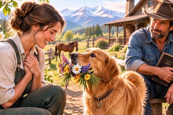 The Rancher’s Dog Laid Flowers in Her Lap… He Said, “I Think God Is Trying to Tell Me Something” 