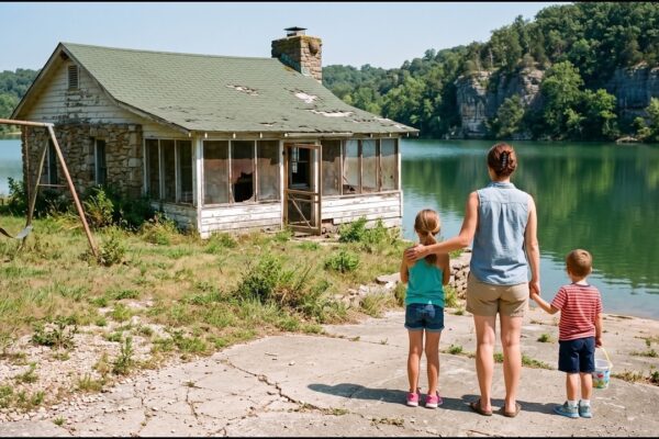 Divorced Mom Was Handed a “Worthless” Lake Cabin in the Divorce — What She Found Under the Dock…