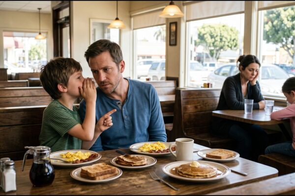 “Dad, They Haven’t Eaten,” the Boy Whispered—Then His Single Dad Saw a Mother and Daughter…