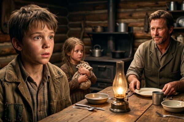 “Can My Sister Stay Too?” the Orphan Asked. The Rancher Quietly Set Another Place