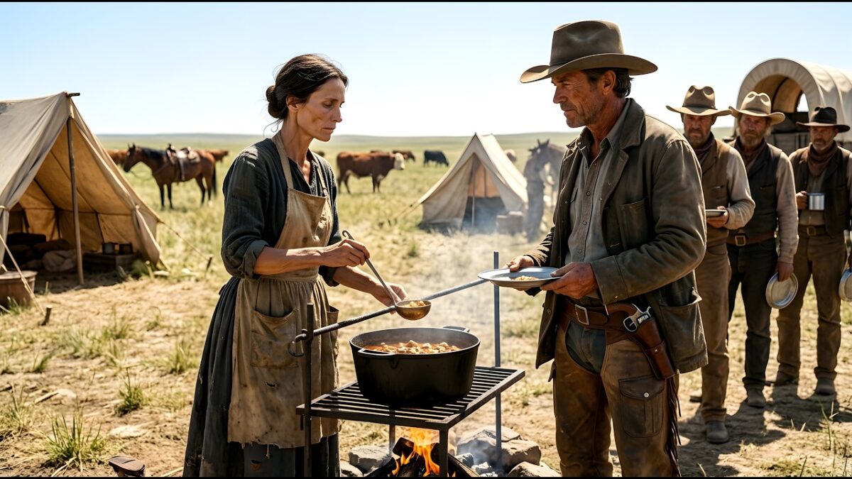 A Starving Widow Begged to Cook One Supper—By Sundown, the Whole Cattle Camp Refused to Let Her Go 