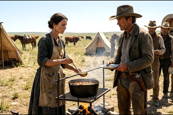 A Starving Widow Begged to Cook One Supper—By Sundown, the Whole Cattle Camp Refused to Let Her Go 