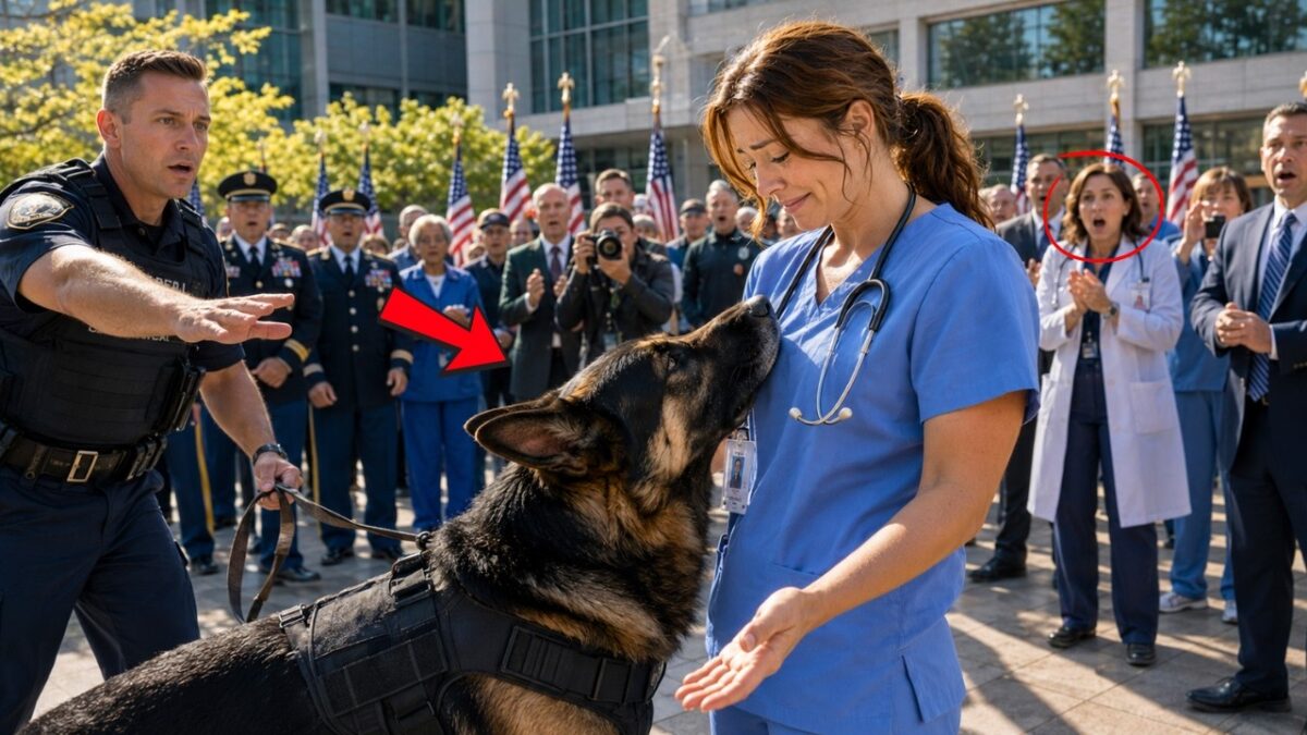 They Ignored a Stuttering Nurse—Until a Federal Military K9 Broke Formation and Ran to Her 