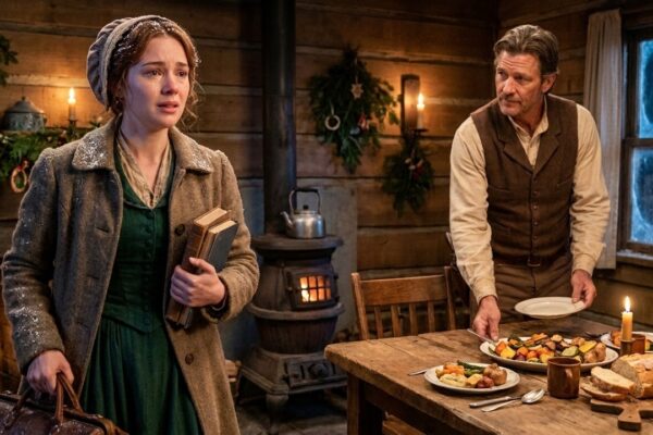 The New Teacher Had Nowhere to Spend Christmas. A Widowed Cowboy Set One Extra Plate