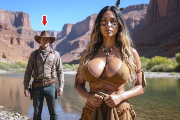 “According to tribal law, you must marry me now… because you saw me like this.” | Wild West Story