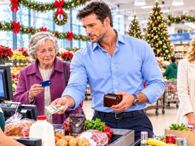 He Paid for a Woman’s Christmas Groceries—The Single Dad Didn’t Know She Was Watching Him 