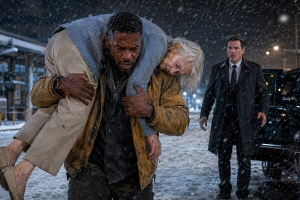 White Billionaire Finds a Homeless Black Man Carrying His Mother—The Truth Breaks Him