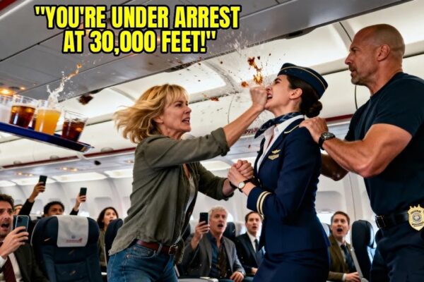 Karen Slapped Flight Attendant Mid Air — Unaware She’s Sitting Next to an Air Marshal