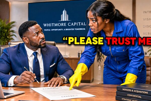 Cleaning Lady Whispered To The Billionaire “Don’t Sign That”—What He Did Surprised Everyone 