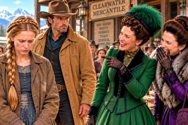 Millionaire Cowboy Heard Them Laugh at Widow’s Old Dress—His Next Move Silenced Everyone 