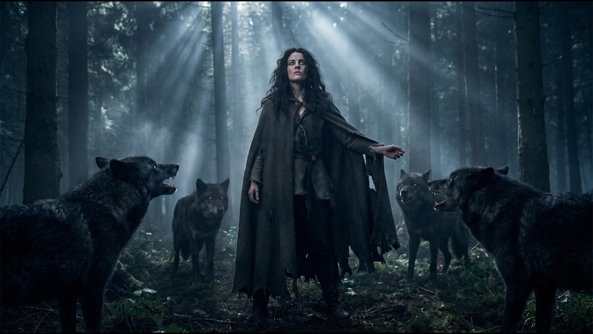 Four Wolves Circled the Omega in the Dark Woods — She Made Herself Big and Walked Out Herself