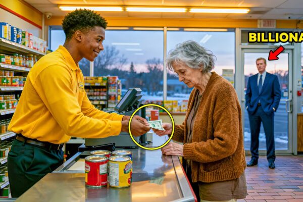 Poor Young Clerk Pays for a Hungry Elderly Woman, Not Knowing She’s a Billionaire’s Mother