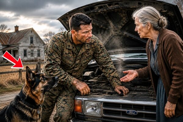 An Elderly Woman Sheltered a U.S. Marine and His K9 — Not Knowing the Truth He Was Hiding