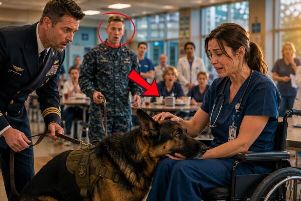 Can I Sit Here? The SEAL Commander Asked Then His K9 Recognized the Disabled Nurse