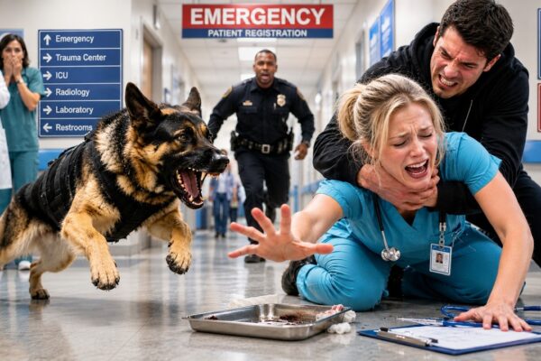 “She’ll Absorb This Too”—They Target Quiet Nurse, Until a Military K9 Finds Career-Ending Evidence