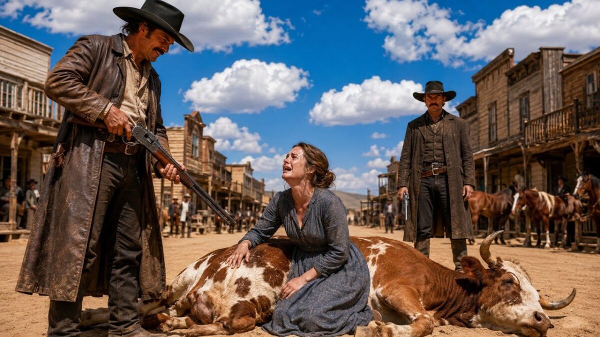 They Shot the Widow’s Last Cow… Then an Unknown Gunslinger Made Them Regret Everything.
