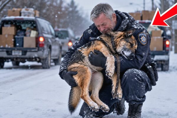 They Left a Weak Old Dog Behind — But What He Did Next Made a Cop Cry