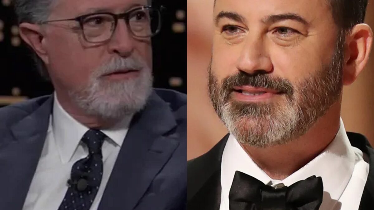 Colbert tells Kimmel he doesn’t miss late night, compares news to ‘a cup of poison every day’