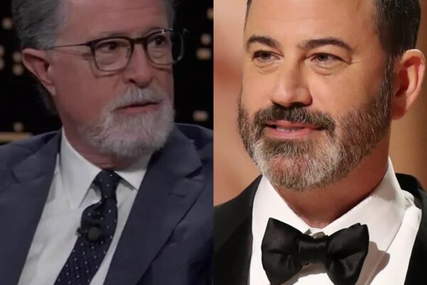 Colbert tells Kimmel he doesn’t miss late night, compares news to ‘a cup of poison every day’
