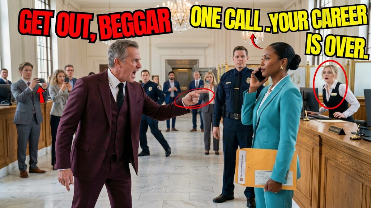 Bank Manager Screamed at a Black Woman: “Get Out, Beggar” — Her One Phone Call Froze the Branch